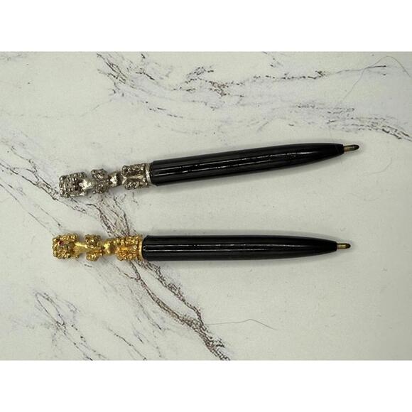 1950s Vintage Purse Mini Poodle Pen Set w/Case - Picture 1 of 8